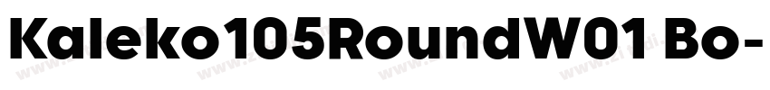 Kaleko105RoundW01 Bo字体转换